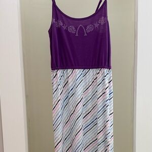 Disney’s Aulani Resort Purple and Multicolor Long Dress